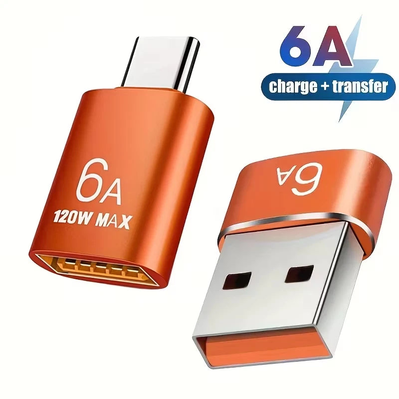 USB Type-C to USB-A OTG Adapter (2-Pack) – Plug & Play for Android