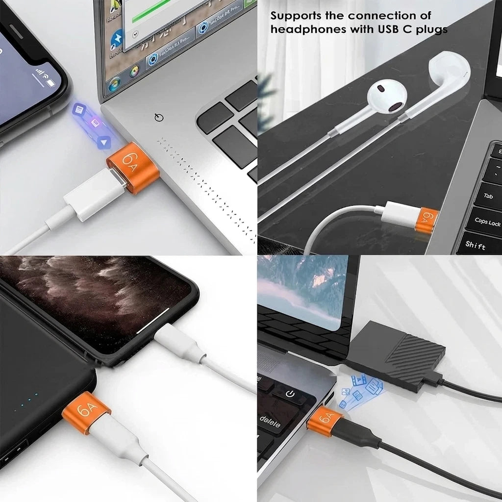 USB Type-C to USB-A OTG Adapter (2-Pack) – Plug & Play for Android